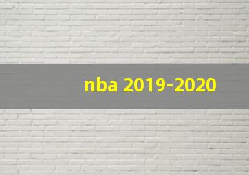 nba 2019-2020